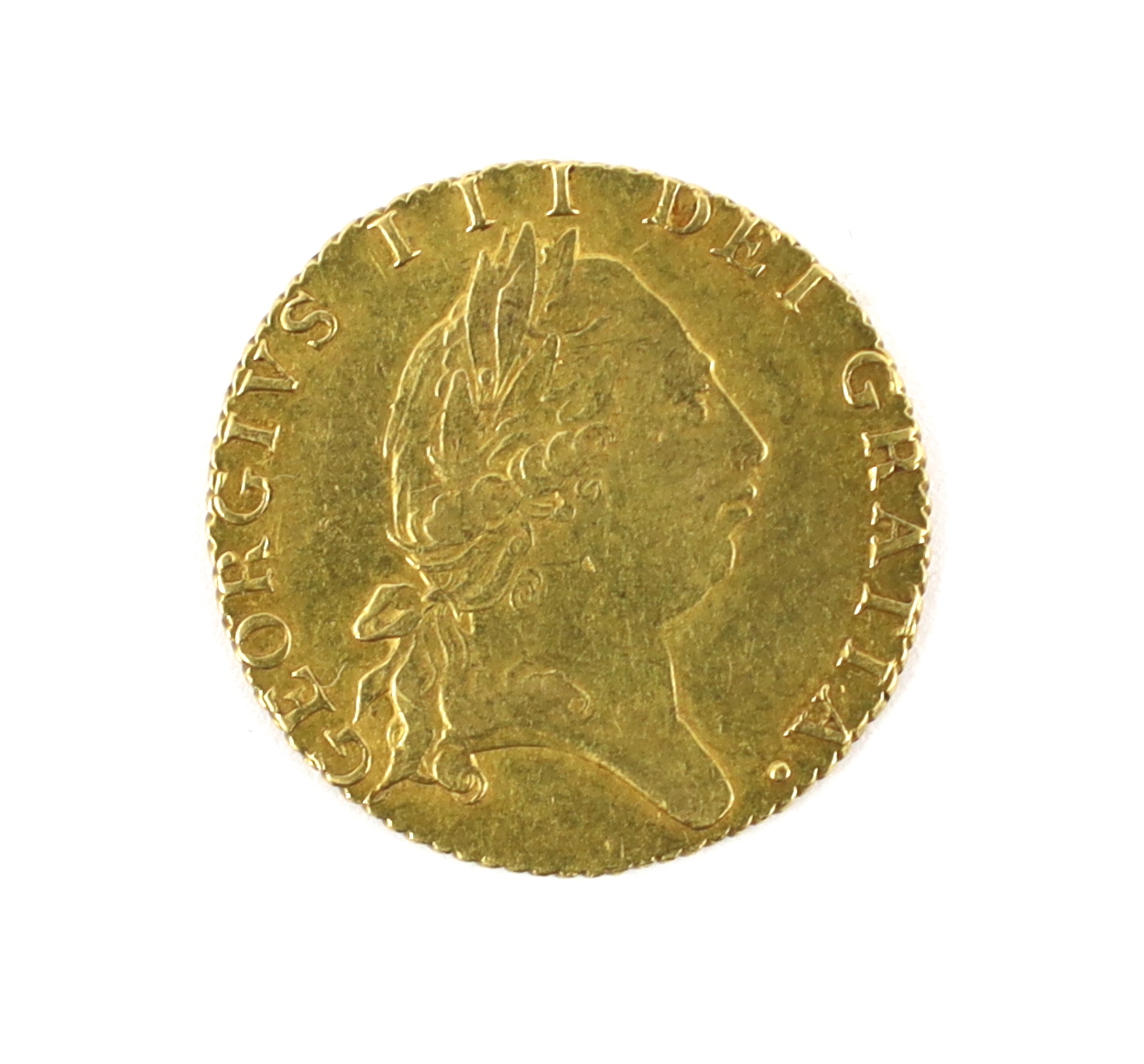 British Gold Coins, George III half guinea, 1791, near EF (S3735)